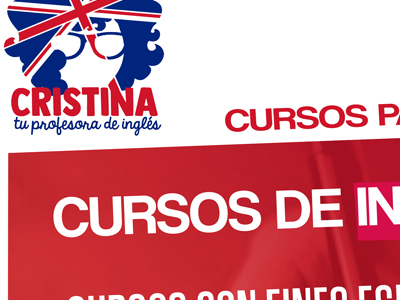 Cartel Cristina Profesora de Inglés